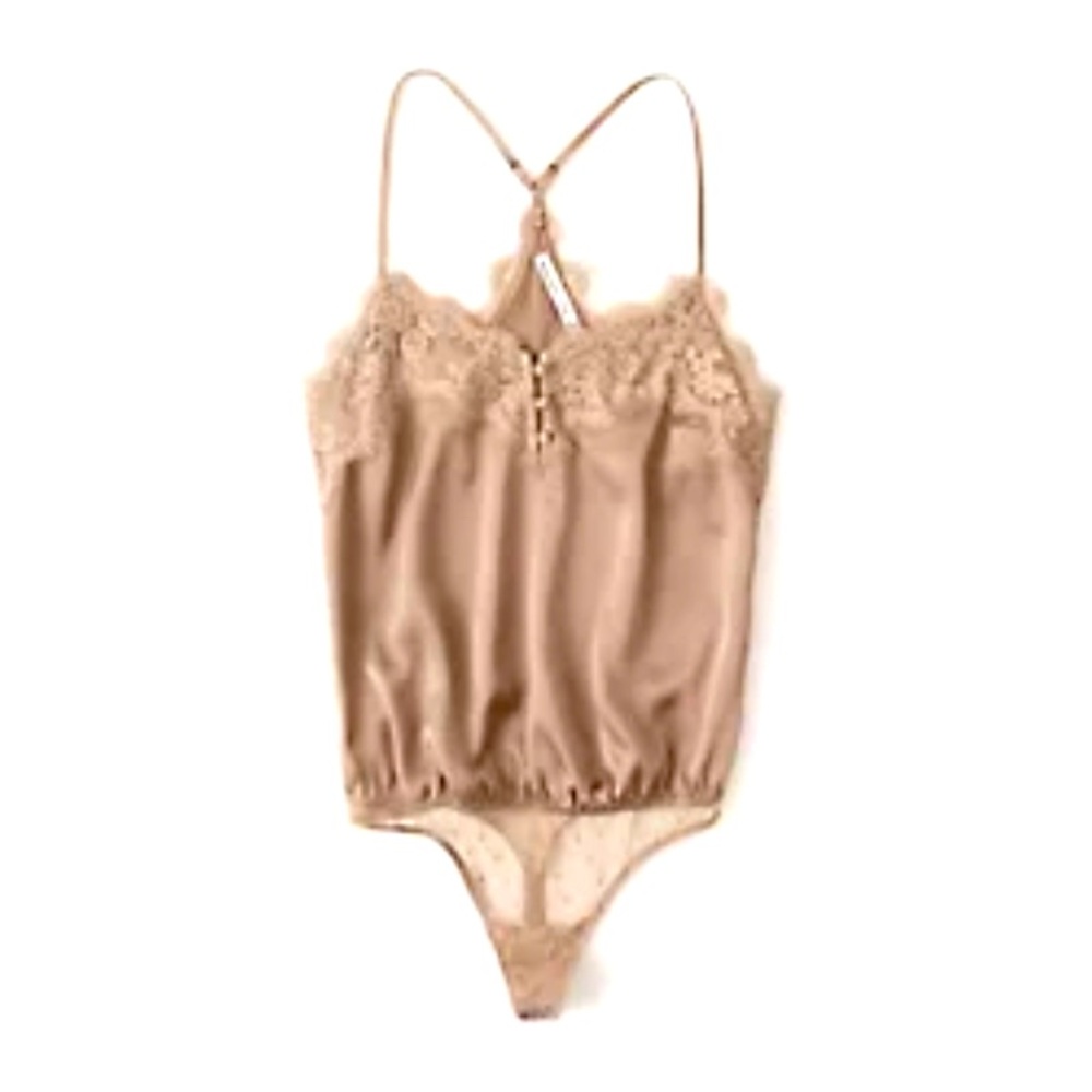 Abercrombie & Fitch Tan Lace Bodysuit